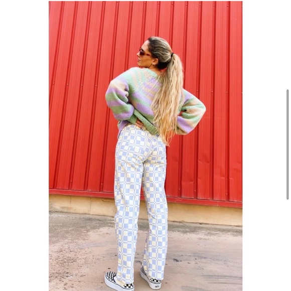 BRIT HARVEY X VG California Sunrise Check Pants // Lilac - Picture 3 of 10